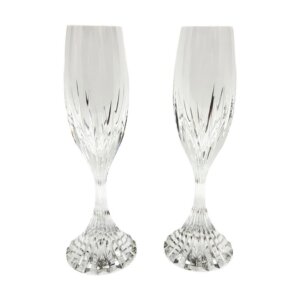 Pair of Baccarat Massena Fluted Champagne Flutes