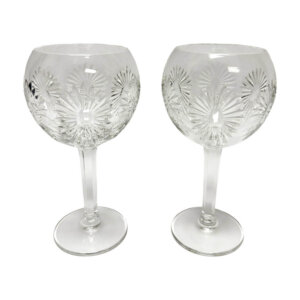 Pair of Waterford Millennium Series (Health) Toasting Glasses