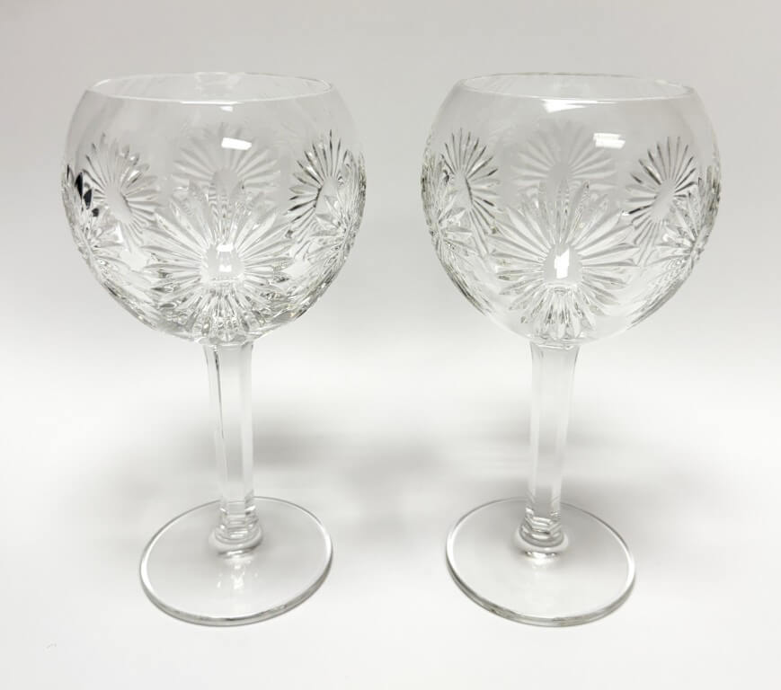 Pair of Waterford Millennium Series (Health) Toasting Glasses Pair of Waterford Millennium Series (Health) Toasting Glasses