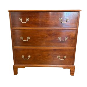 Mahogany Three Drawer Chest by Saybolt Cleland of Philadelphia