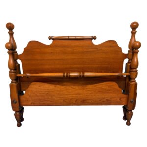 Vintage Full (Double) Size Solid Cherry Bed with Rails and Slats