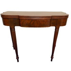 Antique Sheraton Style Mahogany Flip Top Game Table