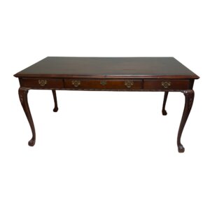 Three Drawer Cherry Desk with Ball and Claw Feet