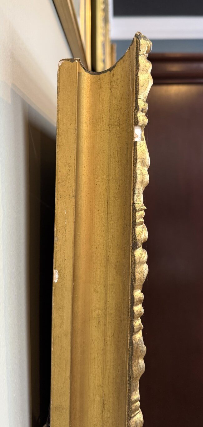 Early 1900's Oil on Board of Waterfall in Gold Gilt Frame Early 1900's Oil on Board of Waterfall in Gold Gilt Frame