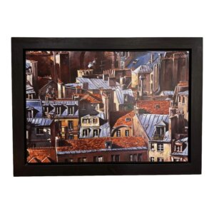 "Tuiles et Zinc" by Philippe Vermeulen "Fifax" Original Oil on Canvas
