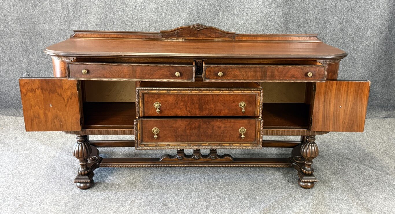 Circa 1930s Jacobean Style Sideboard Circa 1930s Jacobean Style Sideboard