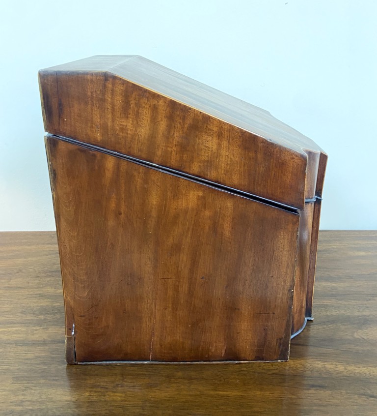 Antique English Mahogany Knife Box Circa 1825 Antique English Mahogany Knife Box Circa 1825