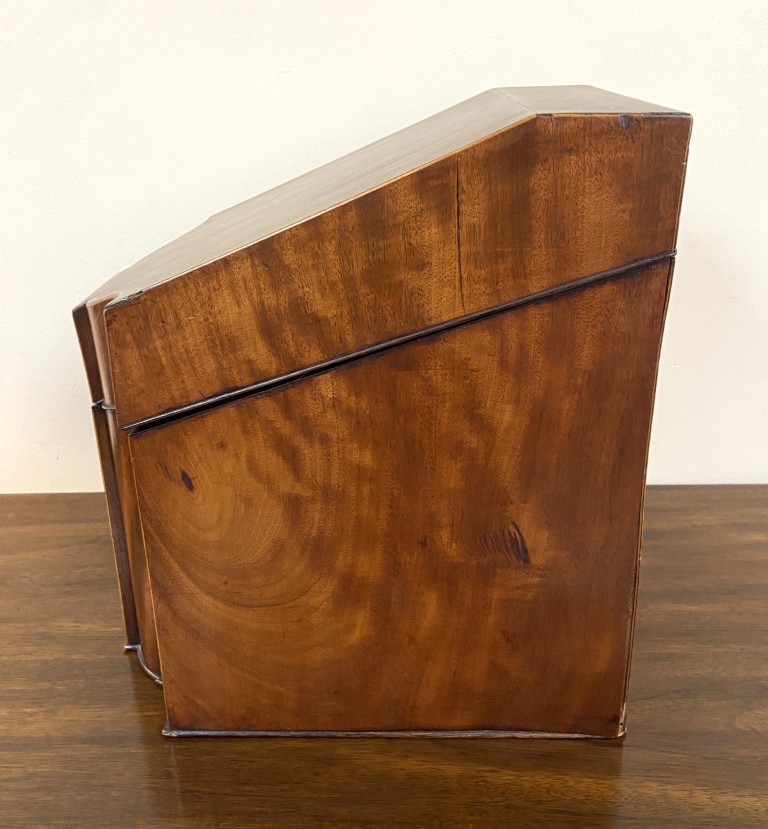 Antique English Mahogany Knife Box Circa 1825 Antique English Mahogany Knife Box Circa 1825