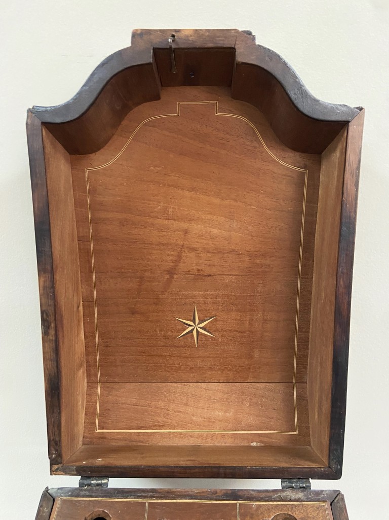 Antique English Mahogany Knife Box Circa 1825 Antique English Mahogany Knife Box Circa 1825