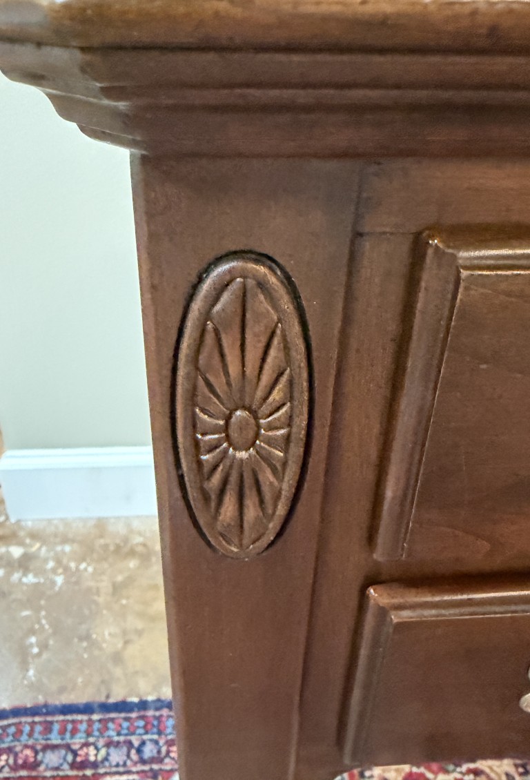 Pair of Ethan Allen Cherry Two Drawer Nightstands Pair of Ethan Allen Cherry Two Drawer Nightstands
