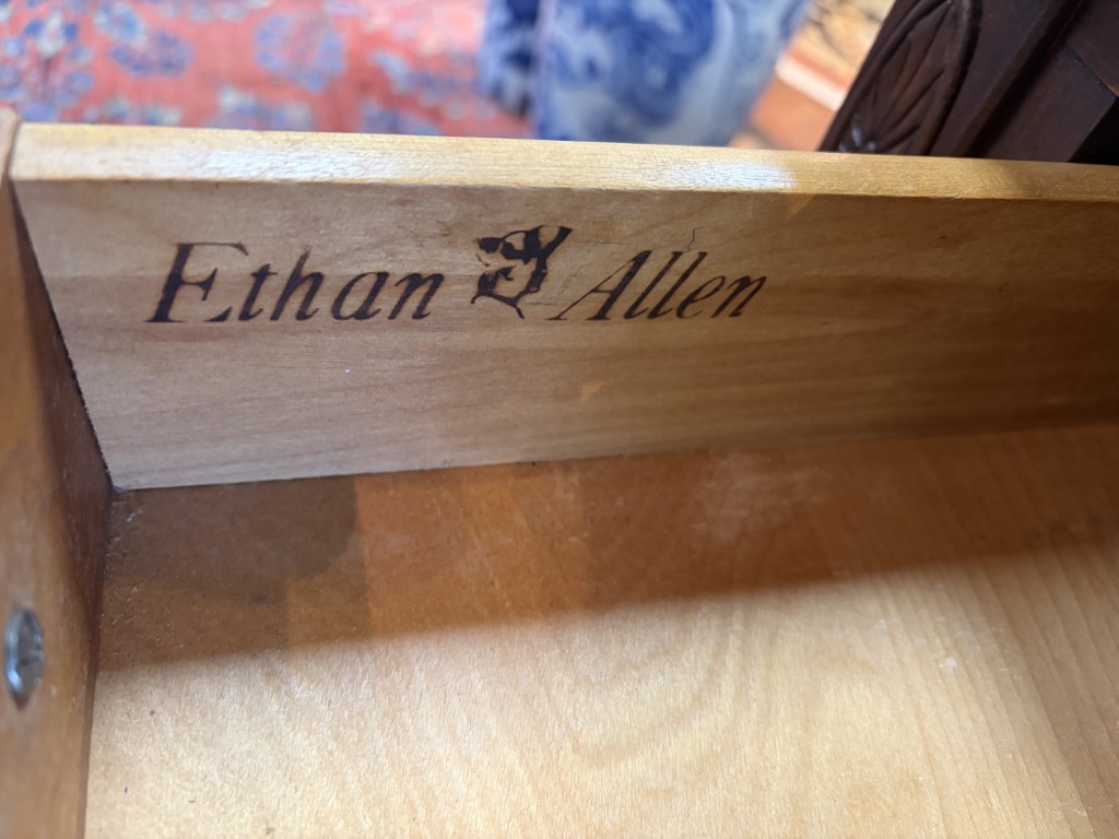 Pair of Ethan Allen Cherry Two Drawer Nightstands Pair of Ethan Allen Cherry Two Drawer Nightstands