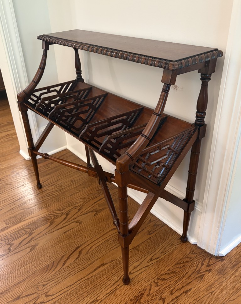 Mahogany Chippendale Style Bookstand Mahogany Chippendale Style Bookstand