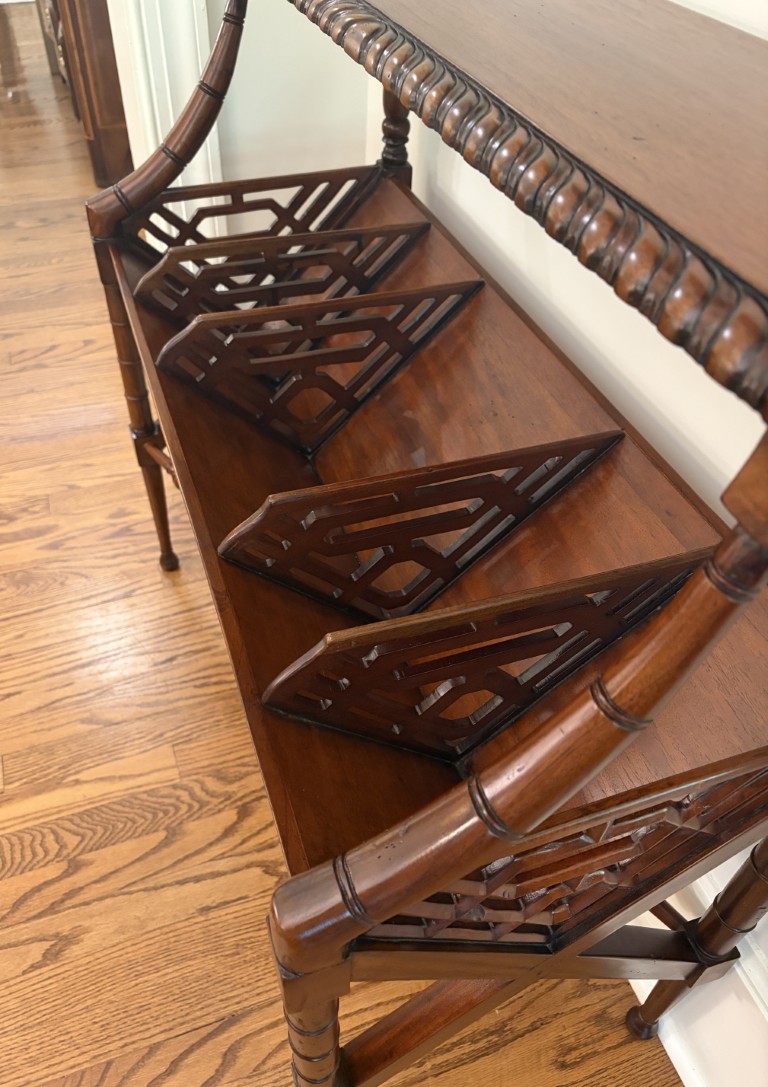 Mahogany Chippendale Style Bookstand Mahogany Chippendale Style Bookstand