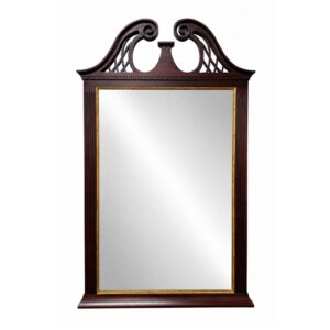 Henkel Harris Mahogany Mirror with Arch Model H-12