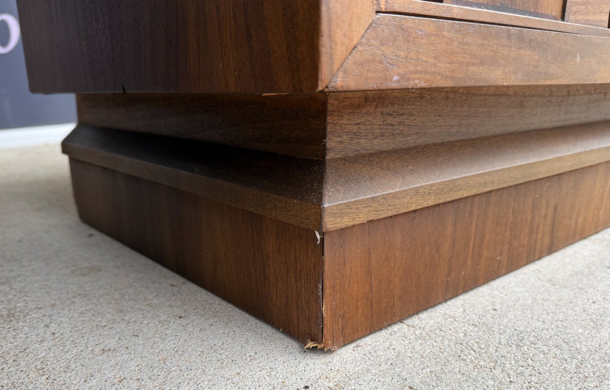 Pair of 1970s Brutalist-Inspired Nightstands Pair of 1970s Brutalist-Inspired Nightstands