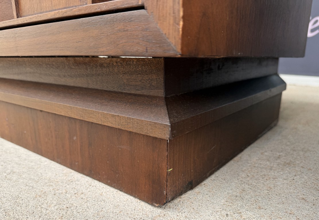 Pair of 1970s Brutalist-Inspired Nightstands Pair of 1970s Brutalist-Inspired Nightstands
