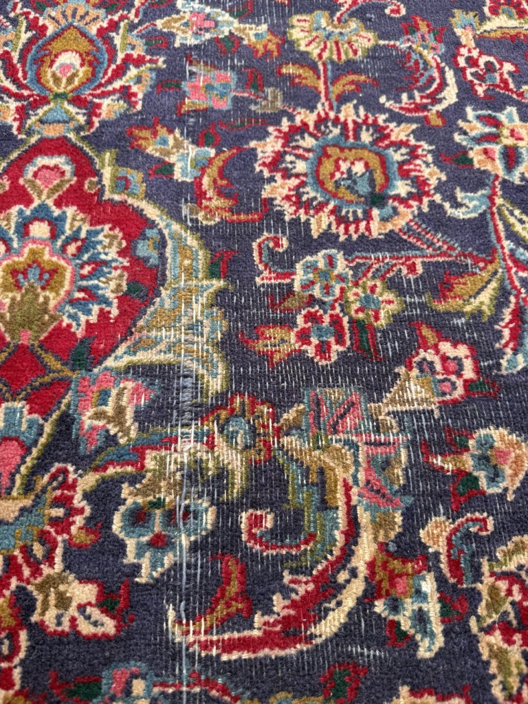 9x13 Persian Mashad-Style Hand-Knotted Area Rug 9x13 Persian Mashad-Style Hand-Knotted Area Rug