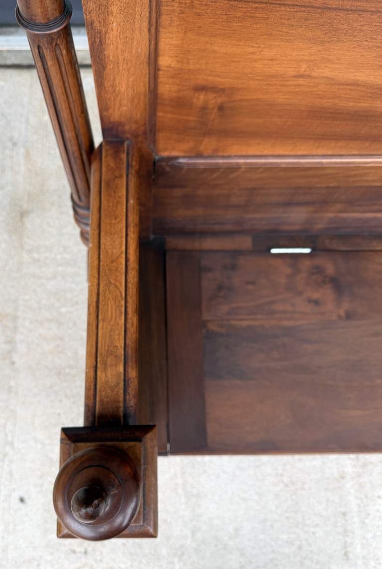 c1900 Carved European Foyer Bench with Storage c1900 Carved European Foyer Bench with Storage