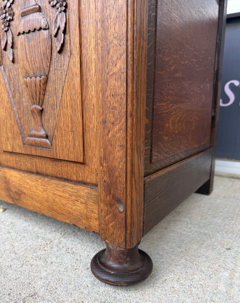 Antique Belgian Oak Blanket Chest Antique Belgian Oak Blanket Chest