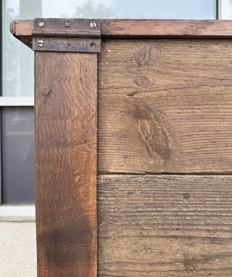 Antique Belgian Oak Blanket Chest Antique Belgian Oak Blanket Chest