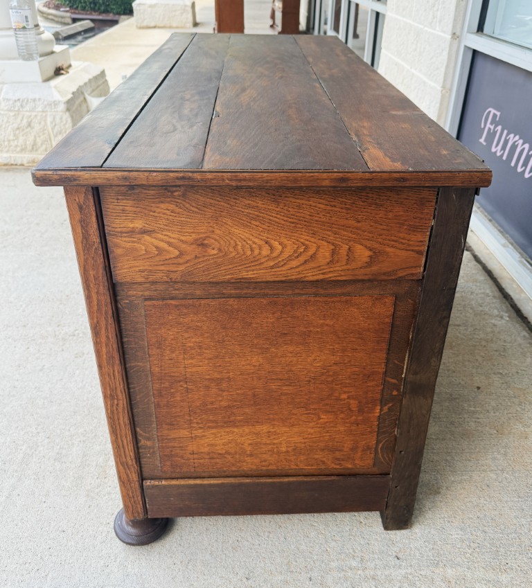 Antique Belgian Oak Blanket Chest Antique Belgian Oak Blanket Chest