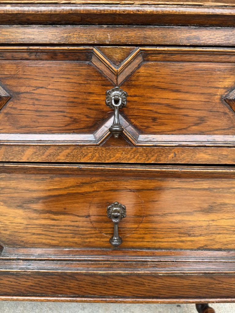 c1900 Oak Barley Twist Secretary Desk c1900 Oak Barley Twist Secretary Desk