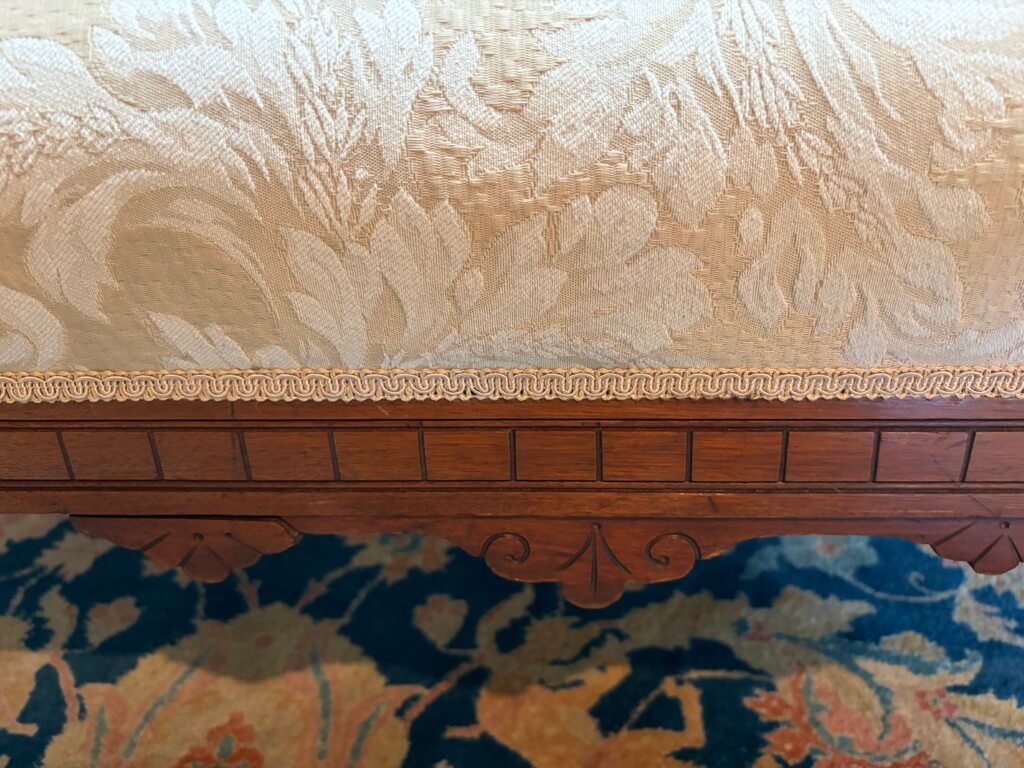 Antique Carved Walnut Eastlake Style Recamier Antique Carved Walnut Eastlake Style Recamier