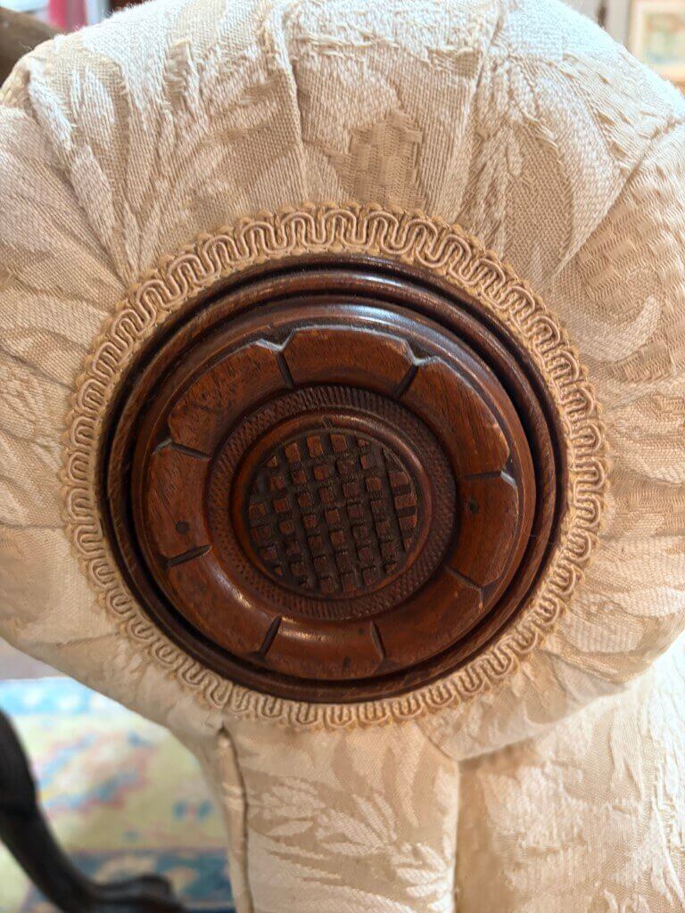 Antique Carved Walnut Eastlake Style Recamier Antique Carved Walnut Eastlake Style Recamier