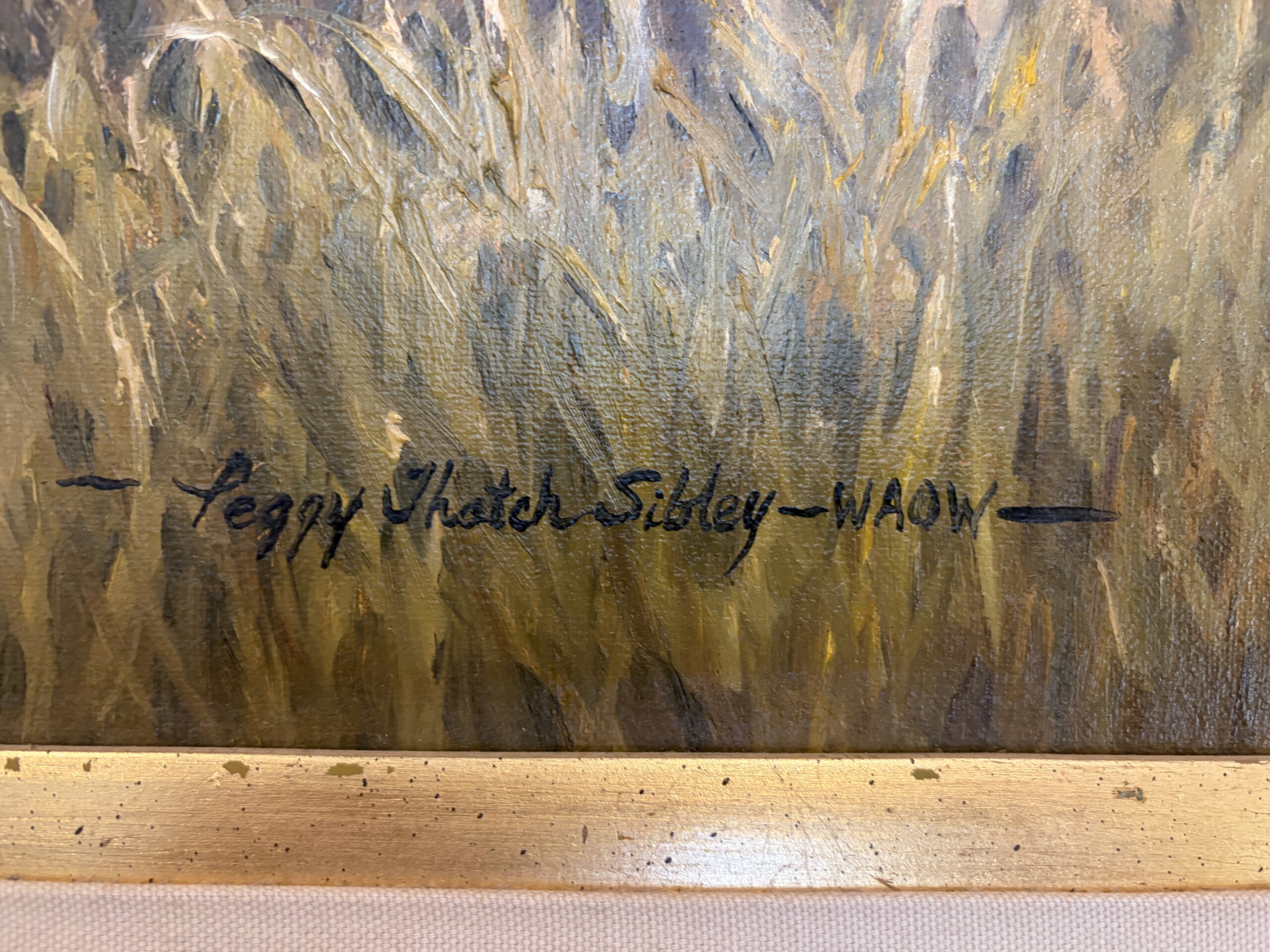 Original Signed Oil on Board Painting of Hunting Dog/Pointer by WAOW Artist Original Signed Oil on Board Painting of Hunting Dog/Pointer by WAOW Artist