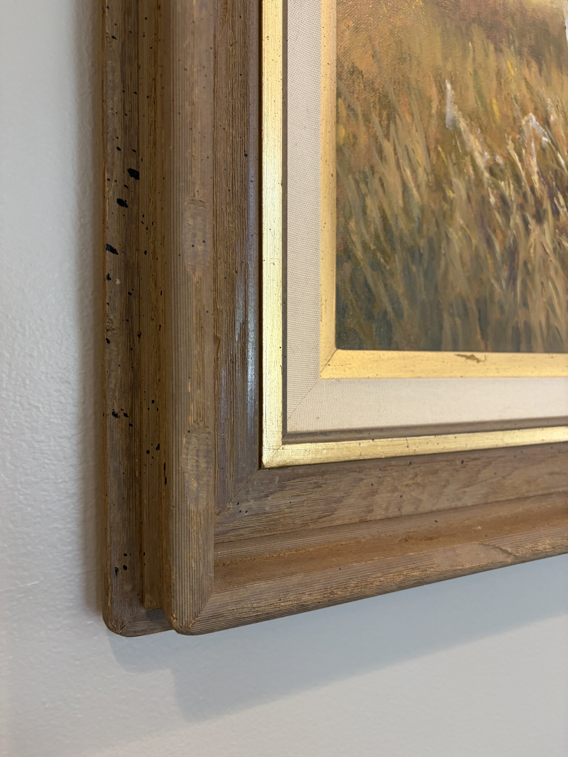 Original Signed Oil on Board Painting of Hunting Dog/Pointer by WAOW Artist Original Signed Oil on Board Painting of Hunting Dog/Pointer by WAOW Artist