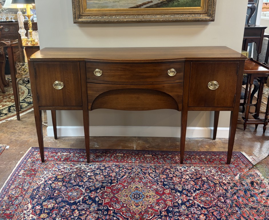 Vintage Mahogany Sideboard by Tomlinson with Two Drawers and Two Doors Vintage Mahogany Sideboard by Tomlinson with Two Drawers and Two Doors