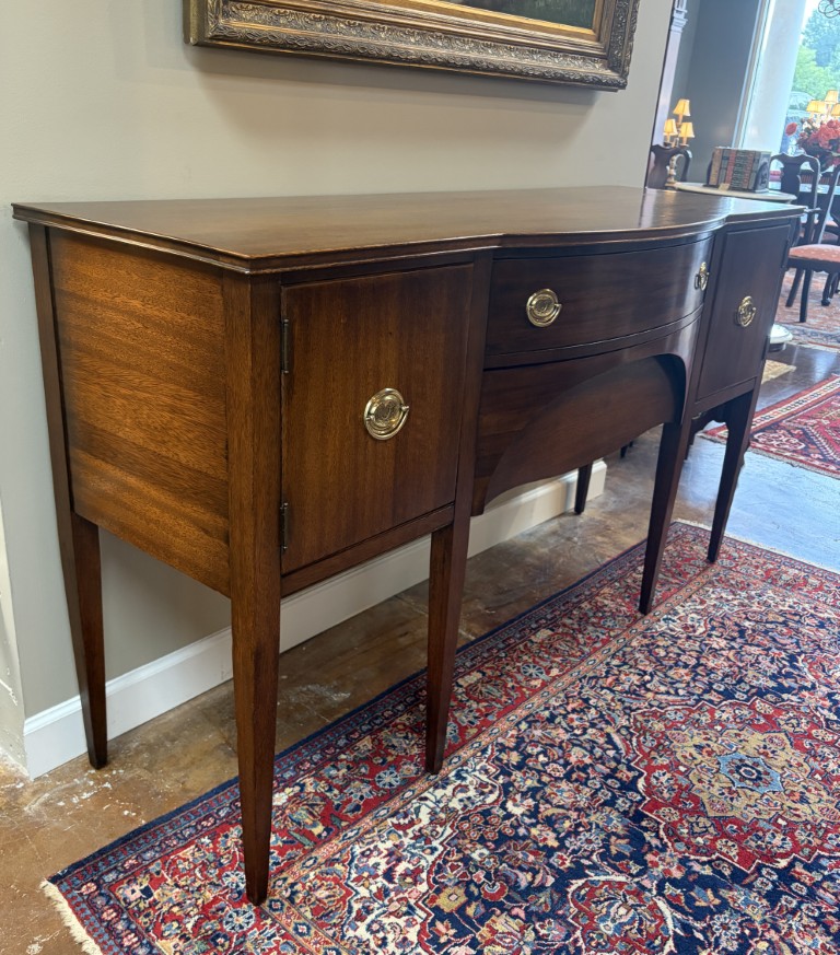 Vintage Mahogany Sideboard by Tomlinson with Two Drawers and Two Doors Vintage Mahogany Sideboard by Tomlinson with Two Drawers and Two Doors