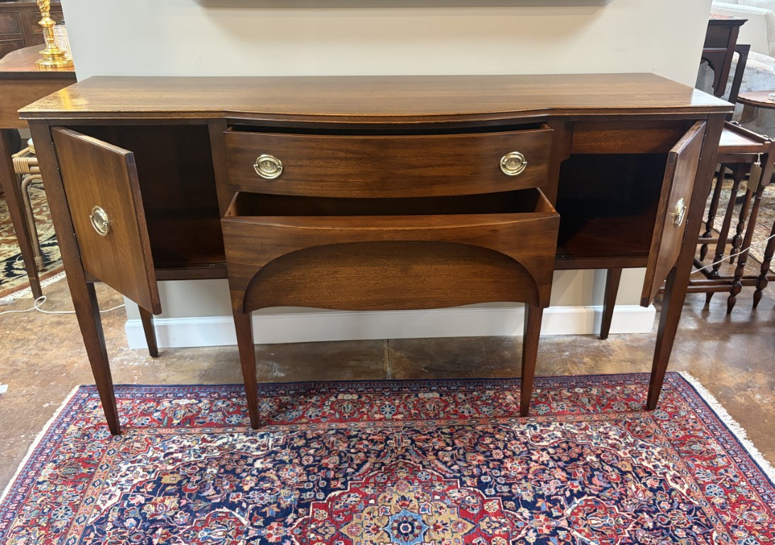 Vintage Mahogany Sideboard by Tomlinson with Two Drawers and Two Doors Vintage Mahogany Sideboard by Tomlinson with Two Drawers and Two Doors