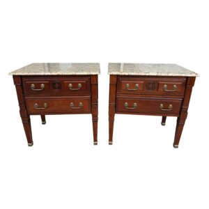 Pair of Harden Nightstands with Granite Tops