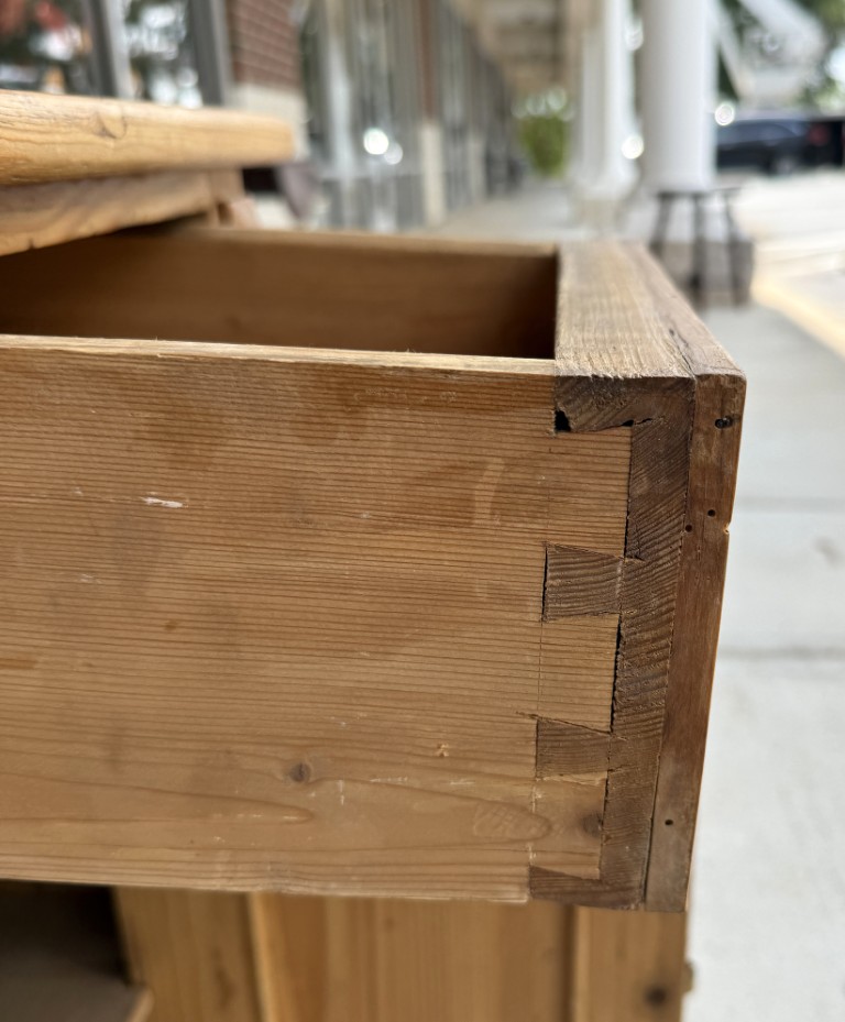 Early 1900s Solid Pine Nightstand Early 1900s Solid Pine Nightstand