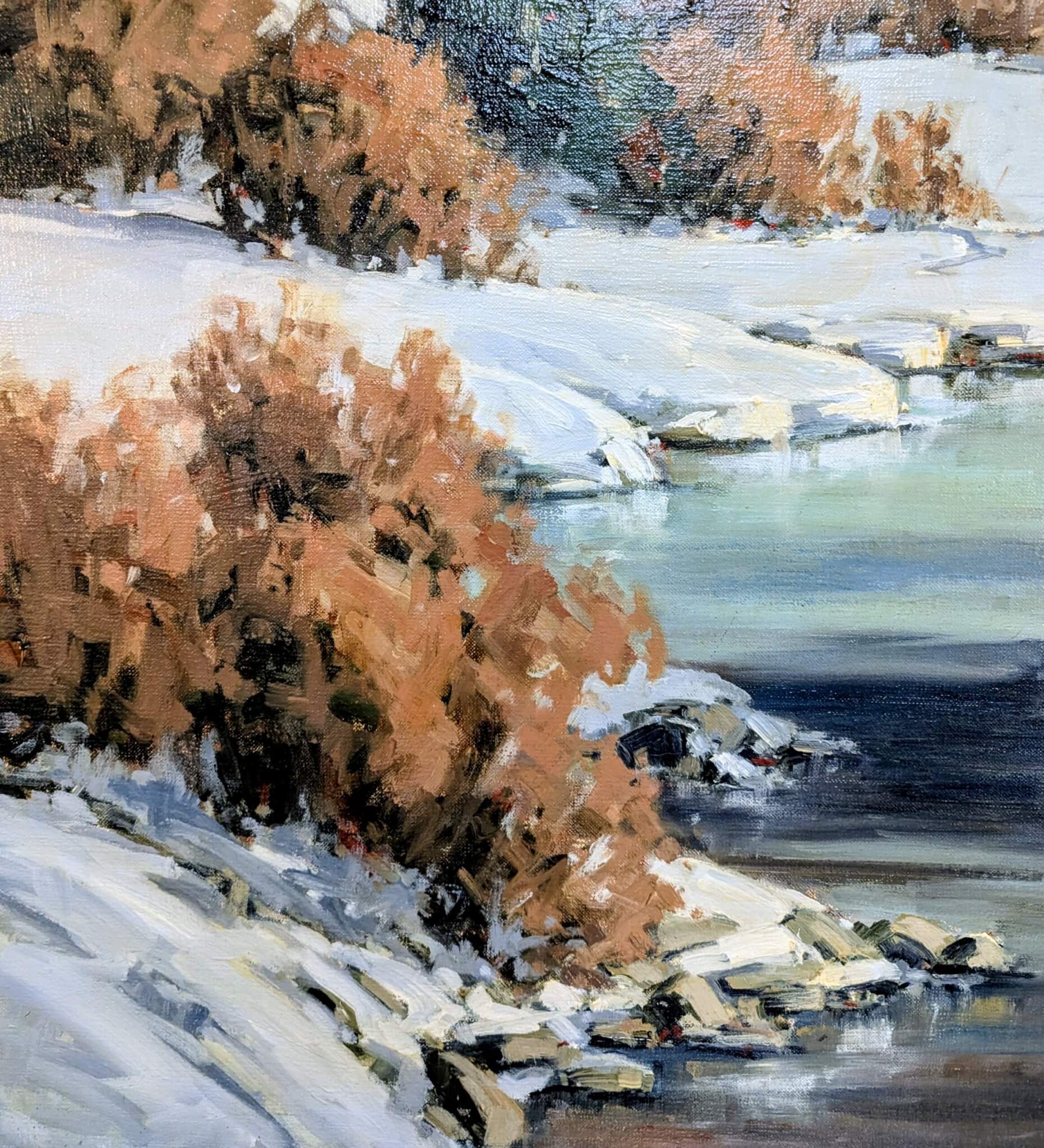 Original Oil On Canvas By Listed Artist Allen K. Lund Original Oil On Canvas By Listed Artist Allen K. Lund