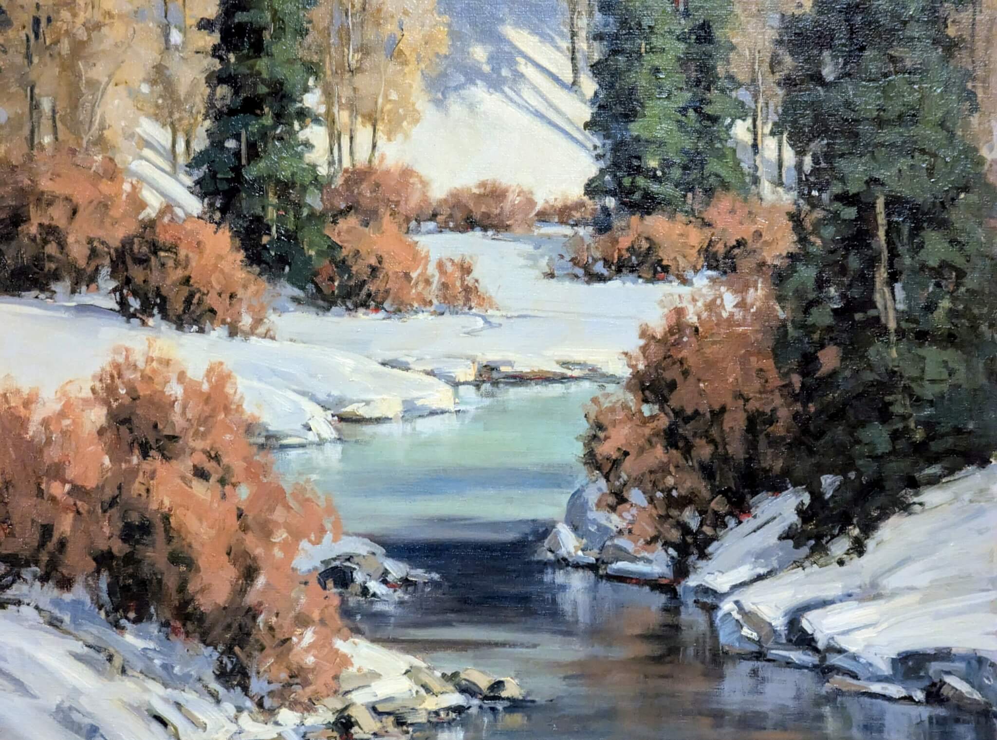 Original Oil On Canvas By Listed Artist Allen K. Lund Original Oil On Canvas By Listed Artist Allen K. Lund