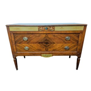 Antique Satin Wood Painted Chest Of Drawers