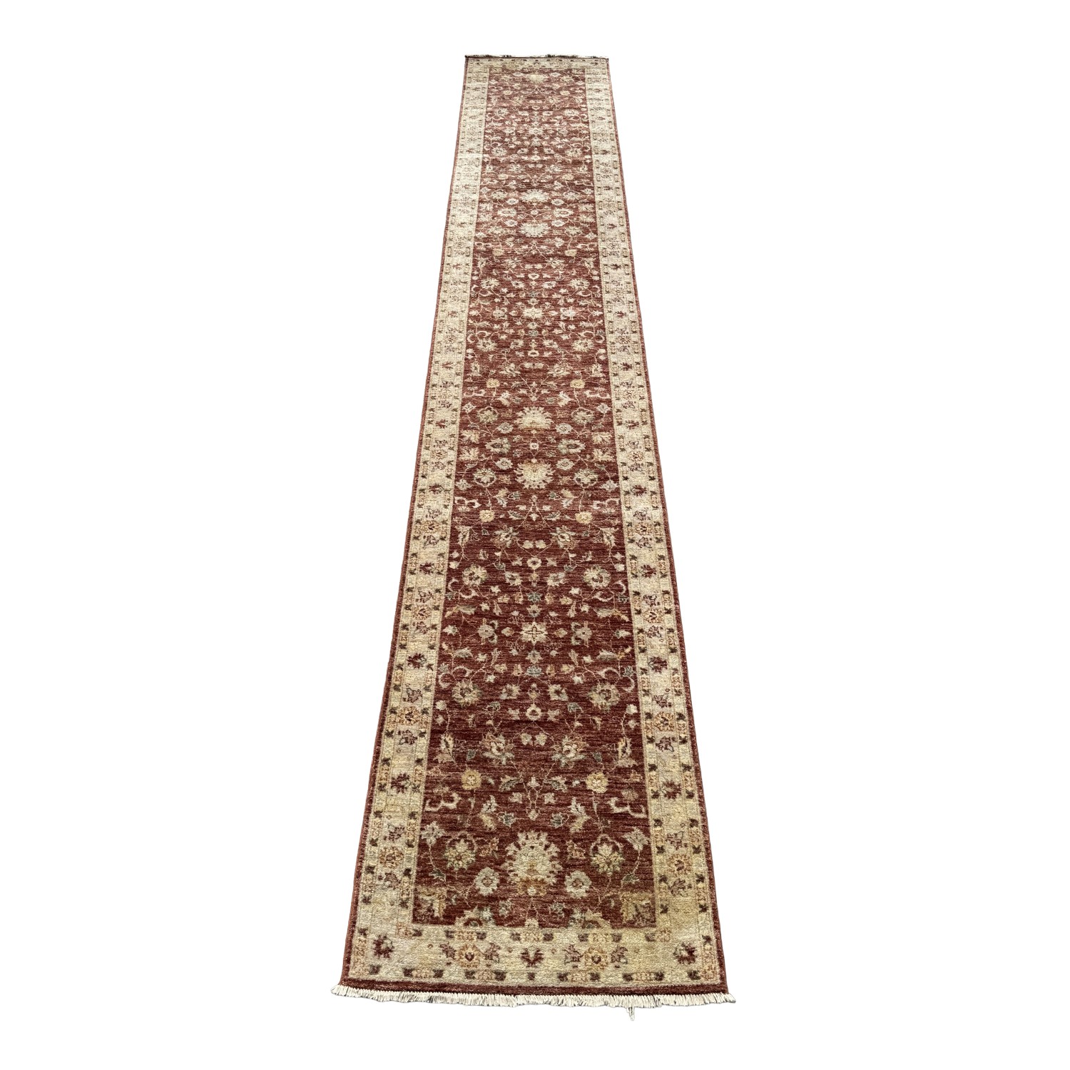 3x19 Ziegler Mahal-Style Hand-Knotted Runner 3x19 Ziegler Mahal-Style Hand-Knotted Runner