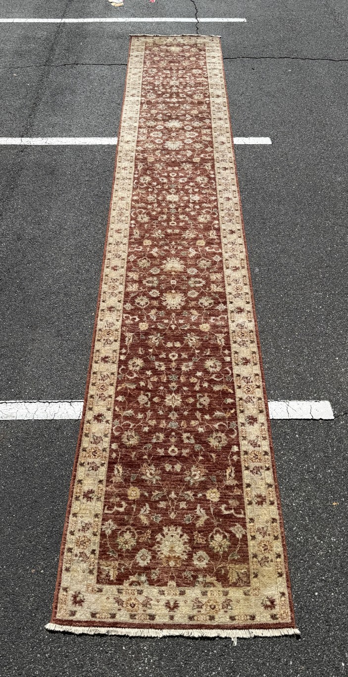 3x19 Ziegler Mahal-Style Hand-Knotted Runner 3x19 Ziegler Mahal-Style Hand-Knotted Runner