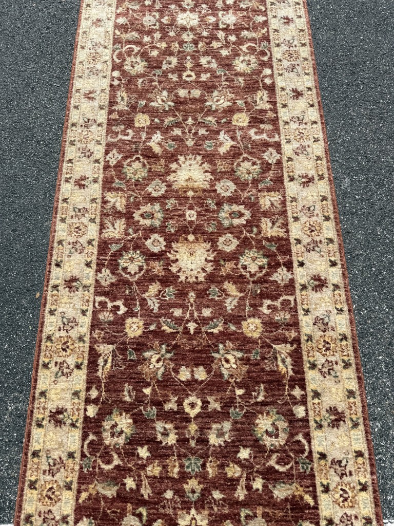 3x19 Ziegler Mahal-Style Hand-Knotted Runner 3x19 Ziegler Mahal-Style Hand-Knotted Runner