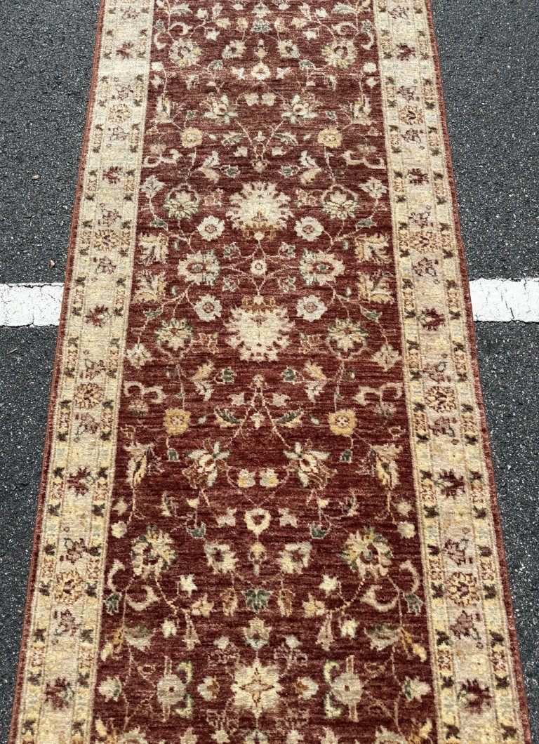 3x19 Ziegler Mahal-Style Hand-Knotted Runner 3x19 Ziegler Mahal-Style Hand-Knotted Runner