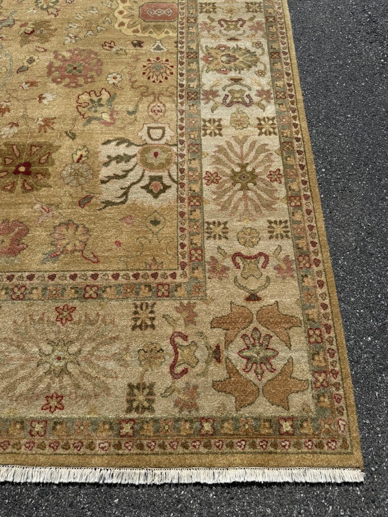 10x14 Oushak-Style Hand-Knotted Area Rug 10x14 Oushak-Style Hand-Knotted Area Rug