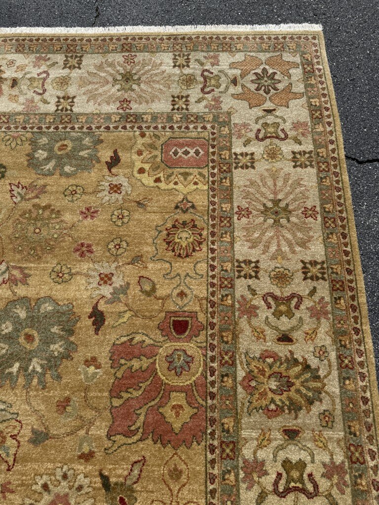 10x14 Oushak-Style Hand-Knotted Area Rug 10x14 Oushak-Style Hand-Knotted Area Rug
