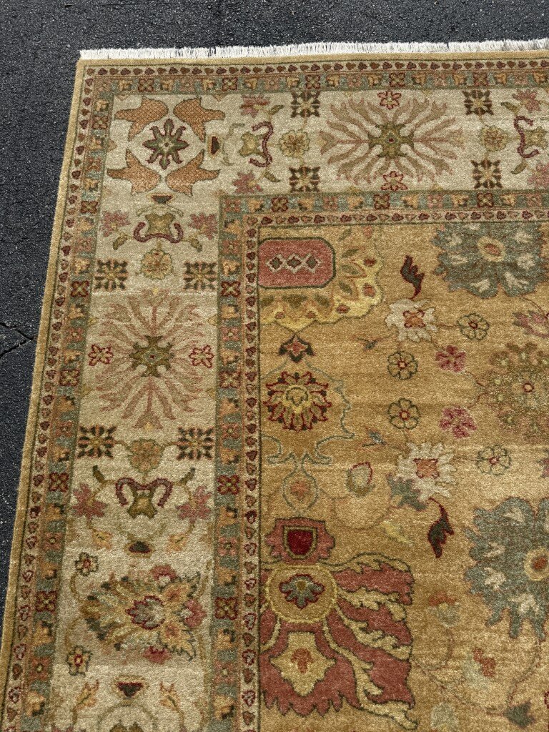 10x14 Oushak-Style Hand-Knotted Area Rug 10x14 Oushak-Style Hand-Knotted Area Rug