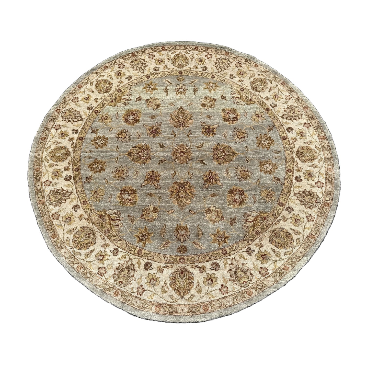 8ft Round Ziegler Sultanabad-Style Hand-Knotted Area Rug 8ft Round Ziegler Sultanabad-Style Hand-Knotted Area Rug