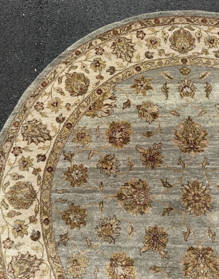 8ft Round Ziegler Sultanabad-Style Hand-Knotted Area Rug 8ft Round Ziegler Sultanabad-Style Hand-Knotted Area Rug