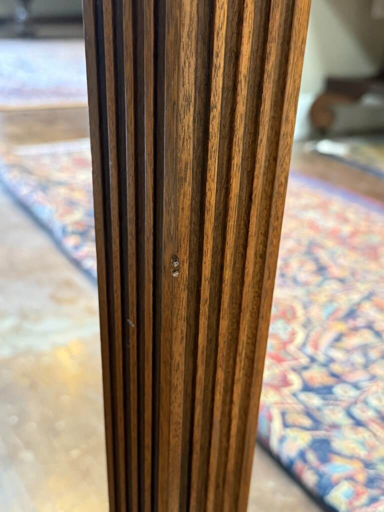 Henkel Harris Flamed Mahogany Adams Style Console Table Model No. 5758 Henkel Harris Flamed Mahogany Adams Style Console Table Model No. 5758