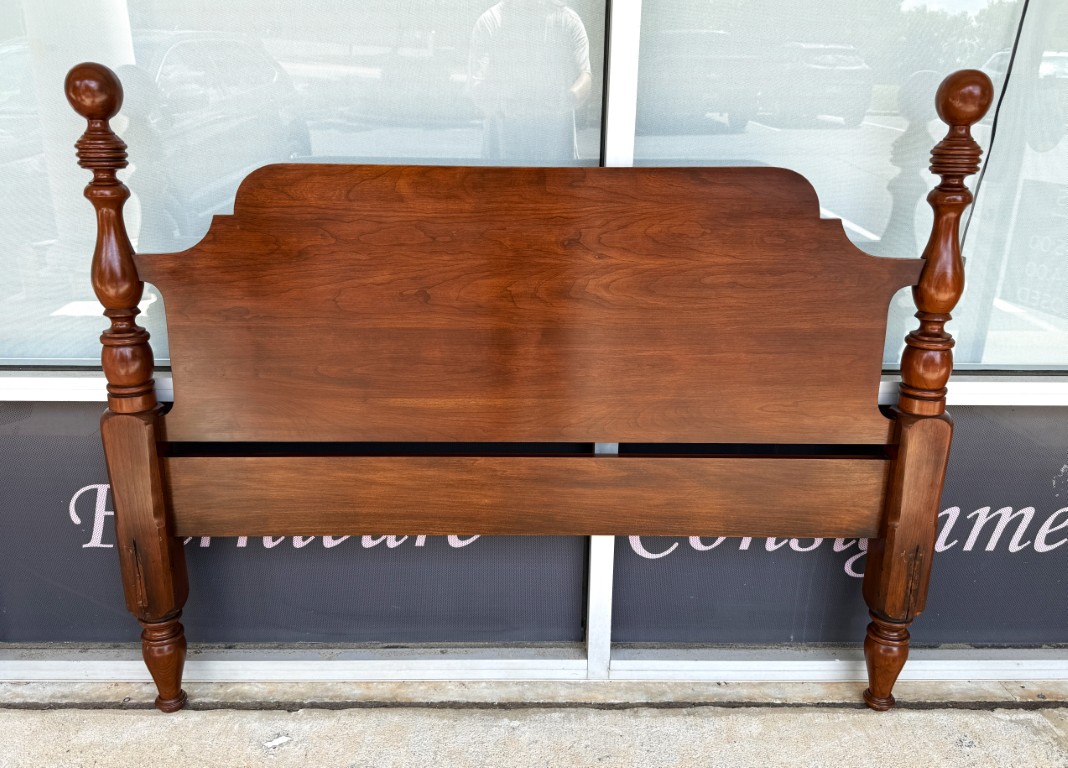 Henkel Harris Solid Black Cherry Full Size Headboard Model No. 118 Henkel Harris Solid Black Cherry Full Size Headboard Model No. 118