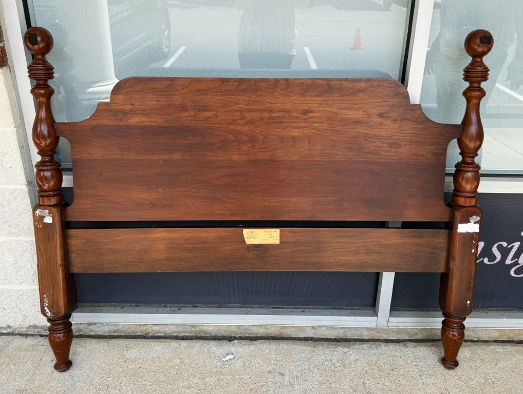 Henkel Harris Solid Black Cherry Full Size Headboard Model No. 118 Henkel Harris Solid Black Cherry Full Size Headboard Model No. 118